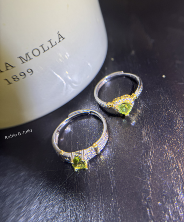 Raffie & Julia "Peridot Ring" Natural Peridot in Sterling Silver